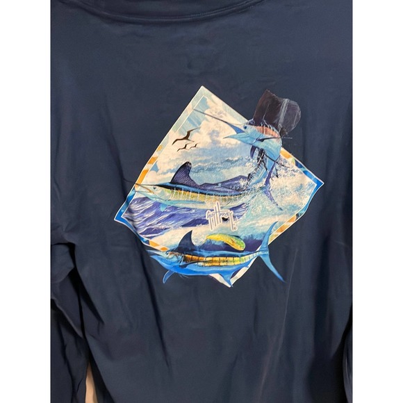 NWT men’s guy Harvey signature graphic long sleeve shirt large - Picture 2 of 5